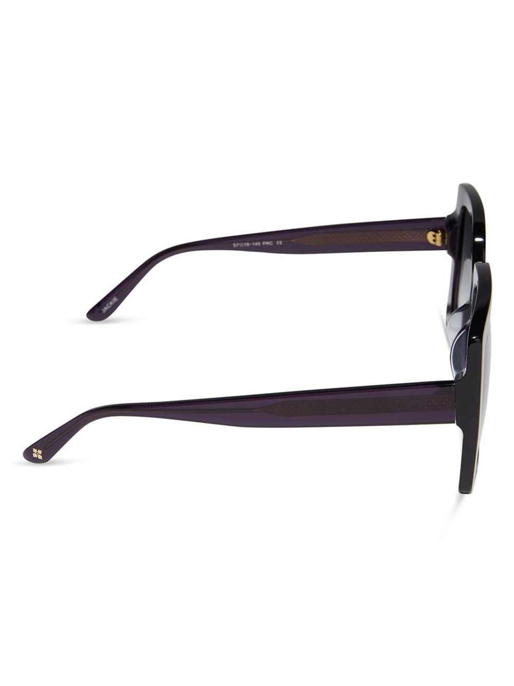 Patricia Nash Jackie Deep Purple (Acai) Oversized Square Sunglasses & Case NIB - Picture 3 of 10